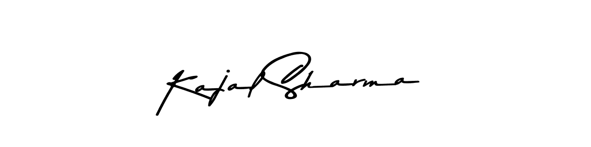 Make a beautiful signature design for name Kajal Sharma. With this signature (Asem Kandis PERSONAL USE) style, you can create a handwritten signature for free. Kajal Sharma signature style 9 images and pictures png