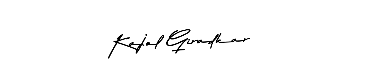 Use a signature maker to create a handwritten signature online. With this signature software, you can design (Asem Kandis PERSONAL USE) your own signature for name Kajol Giradkar. Kajol Giradkar signature style 9 images and pictures png