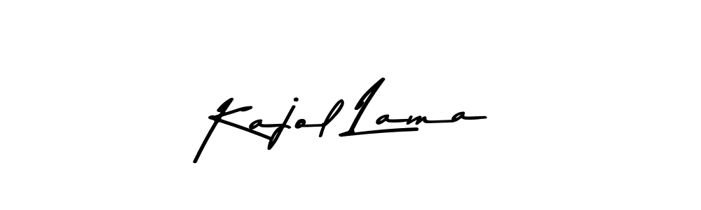 How to make Kajol Lama name signature. Use Asem Kandis PERSONAL USE style for creating short signs online. This is the latest handwritten sign. Kajol Lama signature style 9 images and pictures png