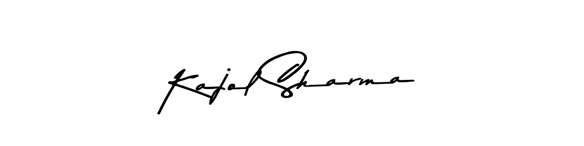 Design your own signature with our free online signature maker. With this signature software, you can create a handwritten (Asem Kandis PERSONAL USE) signature for name Kajol Sharma. Kajol Sharma signature style 9 images and pictures png