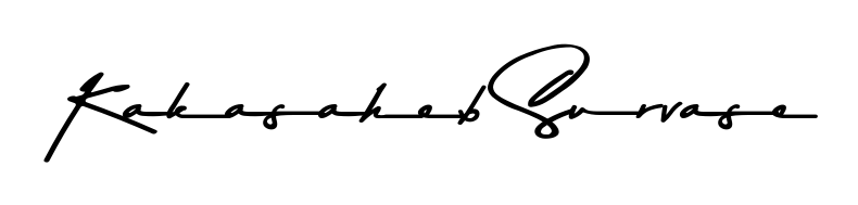Create your official email sign-off with Kakasaheb Survase name in Asem Kandis PERSONAL USE style. Crisp, clean, and perfectly legible across all screens. Kakasaheb Survase signature style 9 images and pictures png