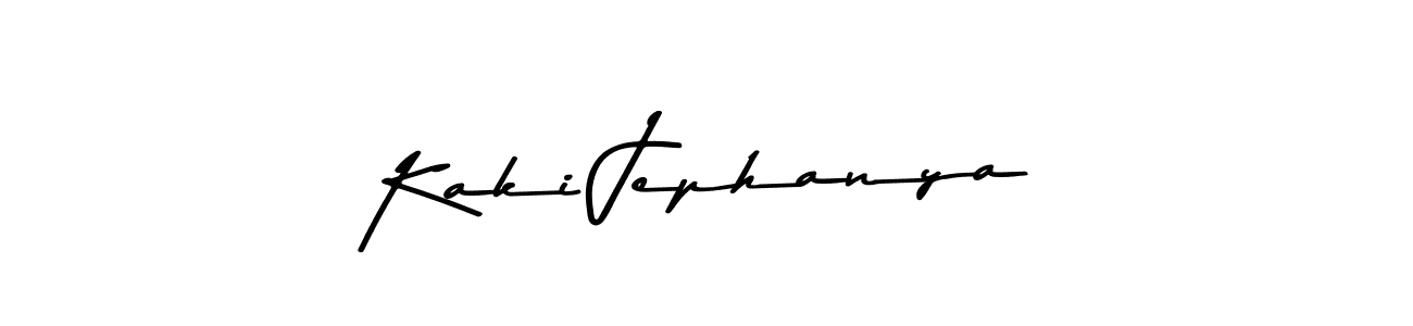 This is the best signature style for the Kaki Jephanya name. Also you like these signature font (Asem Kandis PERSONAL USE). Mix name signature. Kaki Jephanya signature style 9 images and pictures png