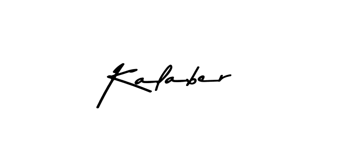 Use a signature maker to create a handwritten signature online. With this signature software, you can design (Asem Kandis PERSONAL USE) your own signature for name Kalaber. Kalaber signature style 9 images and pictures png