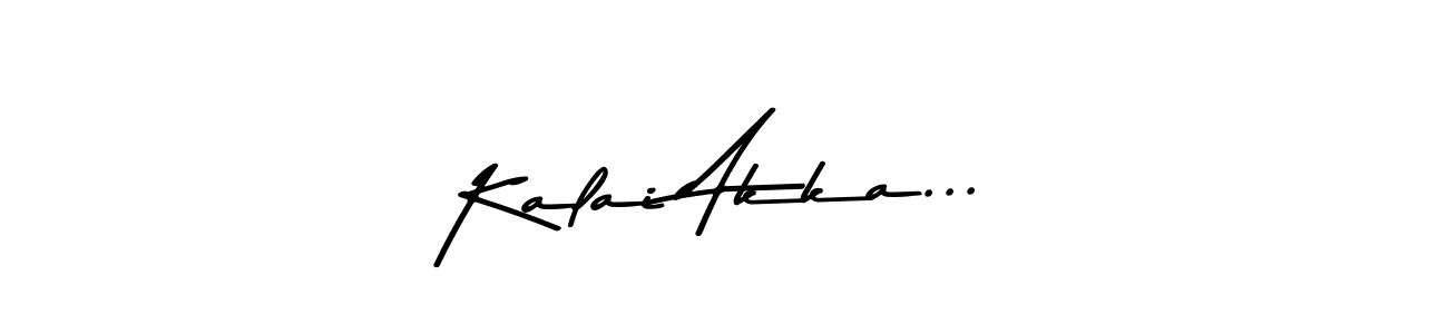 Use a signature maker to create a handwritten signature online. With this signature software, you can design (Asem Kandis PERSONAL USE) your own signature for name Kalai Akka.... Kalai Akka... signature style 9 images and pictures png