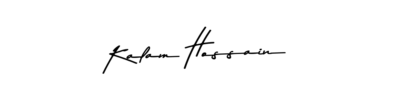 The best way (Asem Kandis PERSONAL USE) to make a short signature is to pick only two or three words in your name. The name Kalam Hossain include a total of six letters. For converting this name. Kalam Hossain signature style 9 images and pictures png