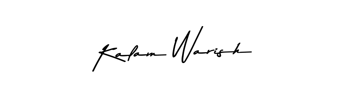 Also You can easily find your signature by using the search form. We will create Kalam Warish name handwritten signature images for you free of cost using Asem Kandis PERSONAL USE sign style. Kalam Warish signature style 9 images and pictures png