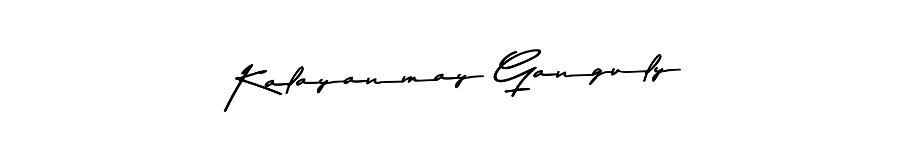 You should practise on your own different ways (Asem Kandis PERSONAL USE) to write your name (Kalayanmay Ganguly) in signature. don't let someone else do it for you. Kalayanmay Ganguly signature style 9 images and pictures png