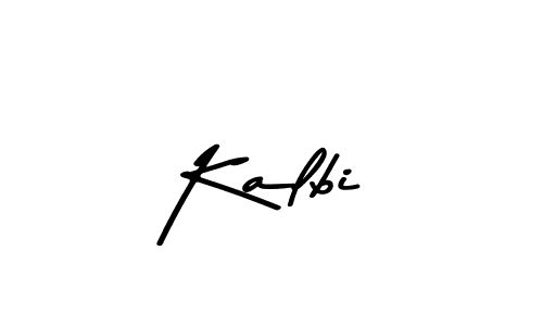 Create a beautiful signature design for name Kalbi. With this signature (Asem Kandis PERSONAL USE) fonts, you can make a handwritten signature for free. Kalbi signature style 9 images and pictures png