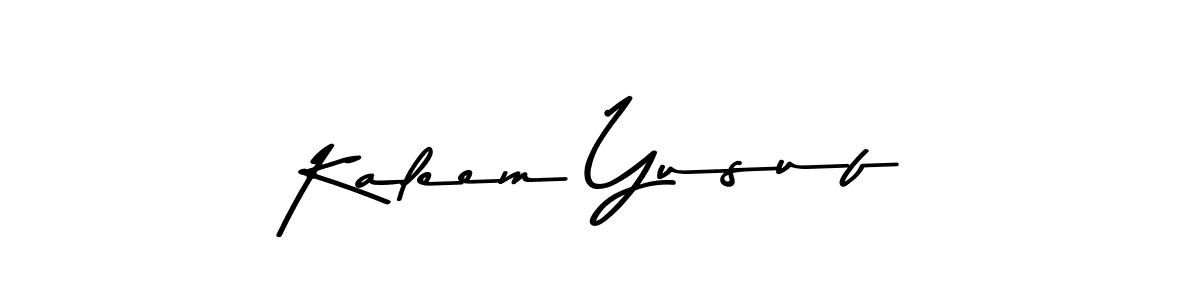 Design your own signature with our free online signature maker. With this signature software, you can create a handwritten (Asem Kandis PERSONAL USE) signature for name Kaleem Yusuf. Kaleem Yusuf signature style 9 images and pictures png