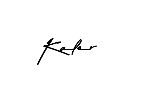 Use a signature maker to create a handwritten signature online. With this signature software, you can design (Asem Kandis PERSONAL USE) your own signature for name Kaler. Kaler signature style 9 images and pictures png