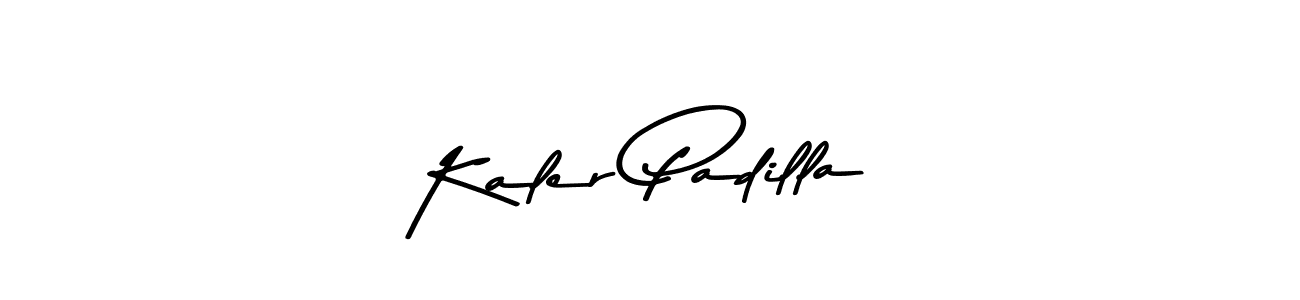 Use a signature maker to create a handwritten signature online. With this signature software, you can design (Asem Kandis PERSONAL USE) your own signature for name Kaler Padilla. Kaler Padilla signature style 9 images and pictures png