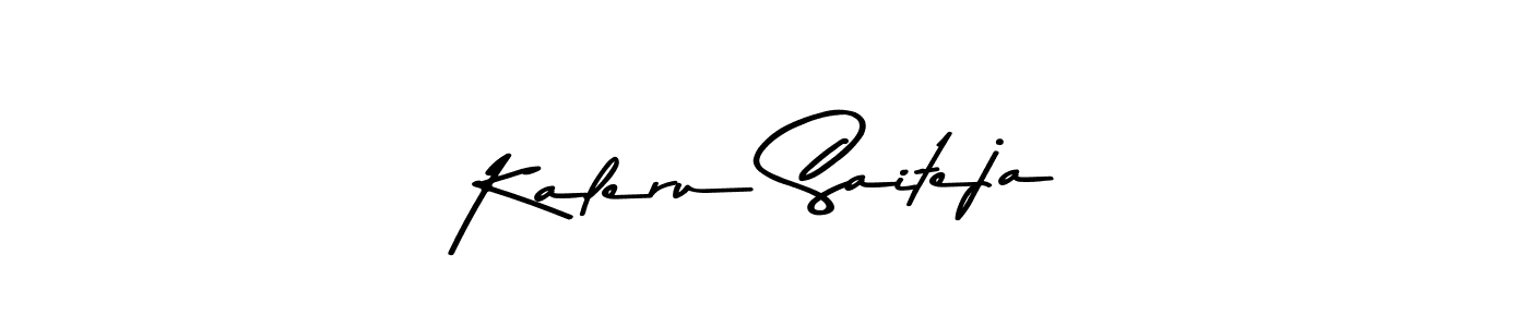 Make a beautiful signature design for name Kaleru Saiteja. Use this online signature maker to create a handwritten signature for free. Kaleru Saiteja signature style 9 images and pictures png