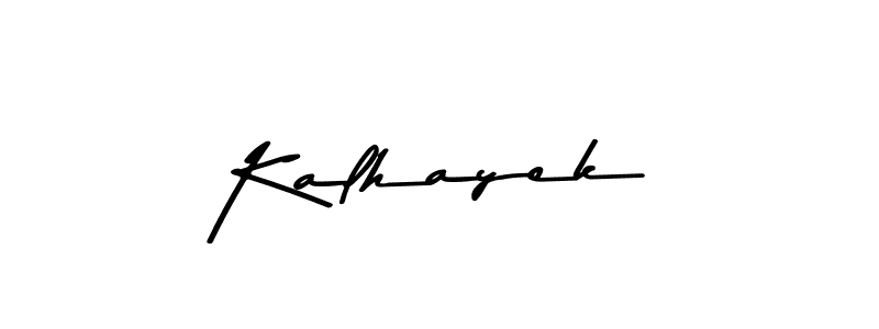 Use a signature maker to create a handwritten signature online. With this signature software, you can design (Asem Kandis PERSONAL USE) your own signature for name Kalhayek. Kalhayek signature style 9 images and pictures png