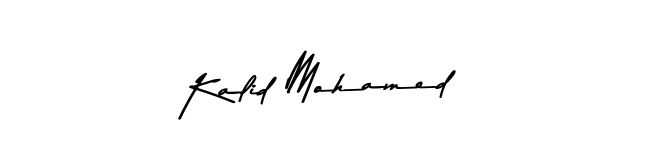 Make a beautiful signature design for name Kalid Mohamed. Use this online signature maker to create a handwritten signature for free. Kalid Mohamed signature style 9 images and pictures png