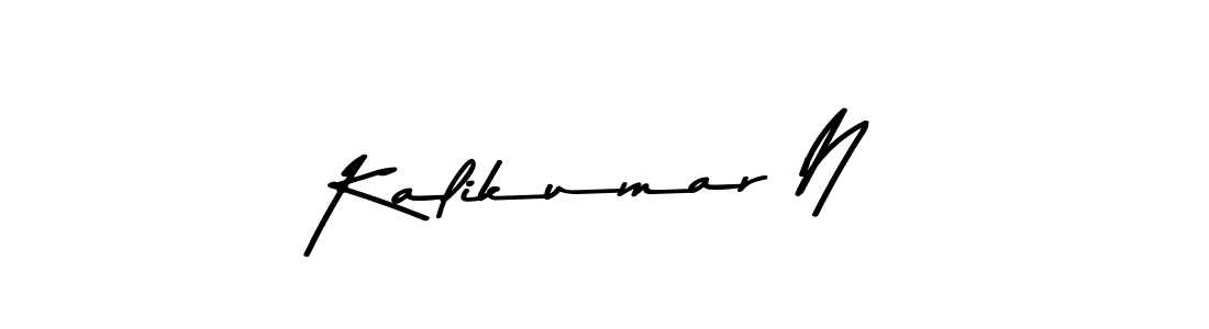 Make a beautiful signature design for name Kalikumar N. With this signature (Asem Kandis PERSONAL USE) style, you can create a handwritten signature for free. Kalikumar N signature style 9 images and pictures png