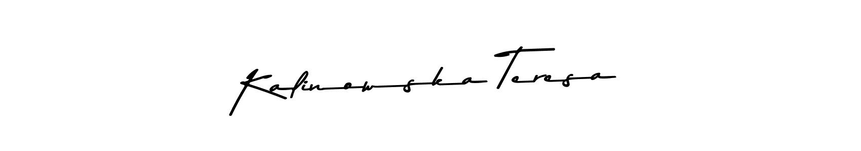 Design your own signature with our free online signature maker. With this signature software, you can create a handwritten (Asem Kandis PERSONAL USE) signature for name Kalinowska Teresa. Kalinowska Teresa signature style 9 images and pictures png