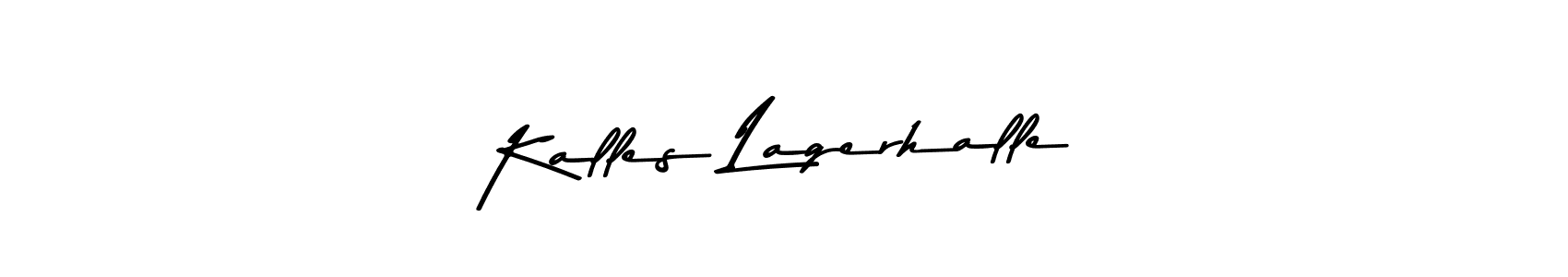 Use a signature maker to create a handwritten signature online. With this signature software, you can design (Asem Kandis PERSONAL USE) your own signature for name Kalles Lagerhalle. Kalles Lagerhalle signature style 9 images and pictures png