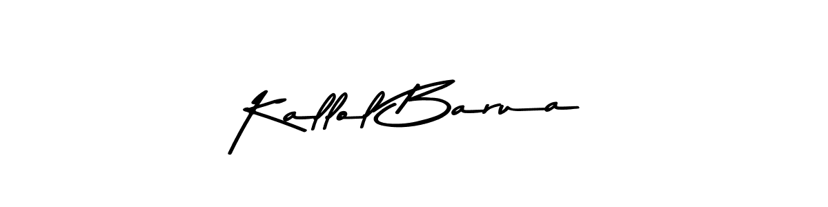 Use a signature maker to create a handwritten signature online. With this signature software, you can design (Asem Kandis PERSONAL USE) your own signature for name Kallol Barua. Kallol Barua signature style 9 images and pictures png