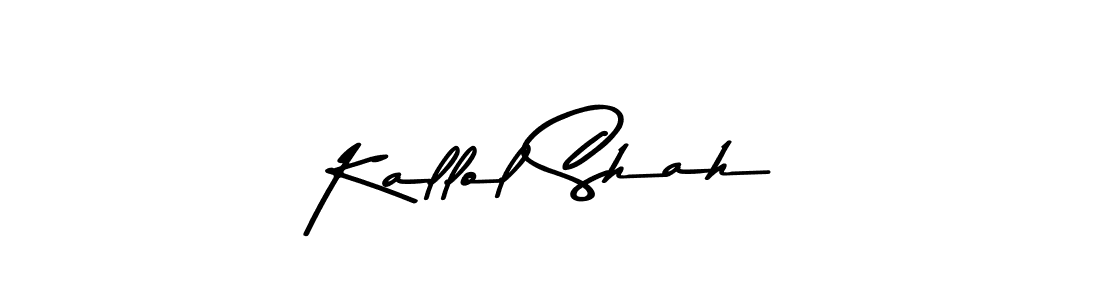 Kallol Shah stylish signature style. Best Handwritten Sign (Asem Kandis PERSONAL USE) for my name. Handwritten Signature Collection Ideas for my name Kallol Shah. Kallol Shah signature style 9 images and pictures png