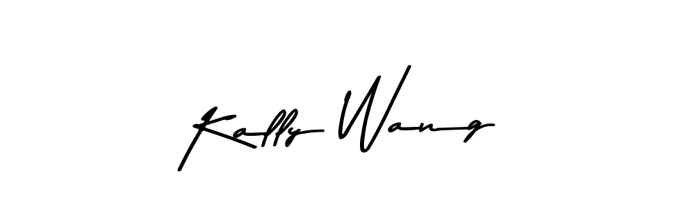 Create a beautiful signature design for name Kally Wang. With this signature (Asem Kandis PERSONAL USE) fonts, you can make a handwritten signature for free. Kally Wang signature style 9 images and pictures png