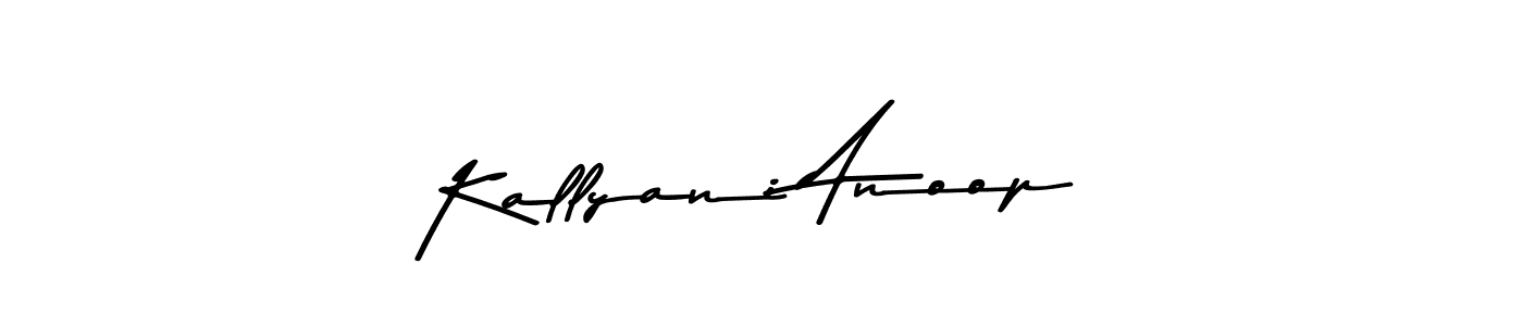 Use a signature maker to create a handwritten signature online. With this signature software, you can design (Asem Kandis PERSONAL USE) your own signature for name Kallyani Anoop. Kallyani Anoop signature style 9 images and pictures png