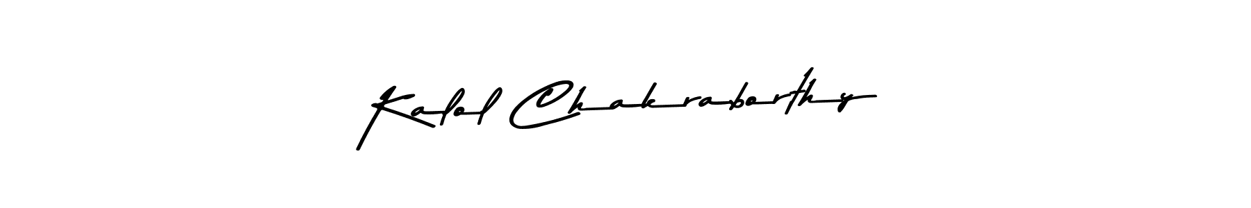 You should practise on your own different ways (Asem Kandis PERSONAL USE) to write your name (Kalol Chakraborthy) in signature. don't let someone else do it for you. Kalol Chakraborthy signature style 9 images and pictures png