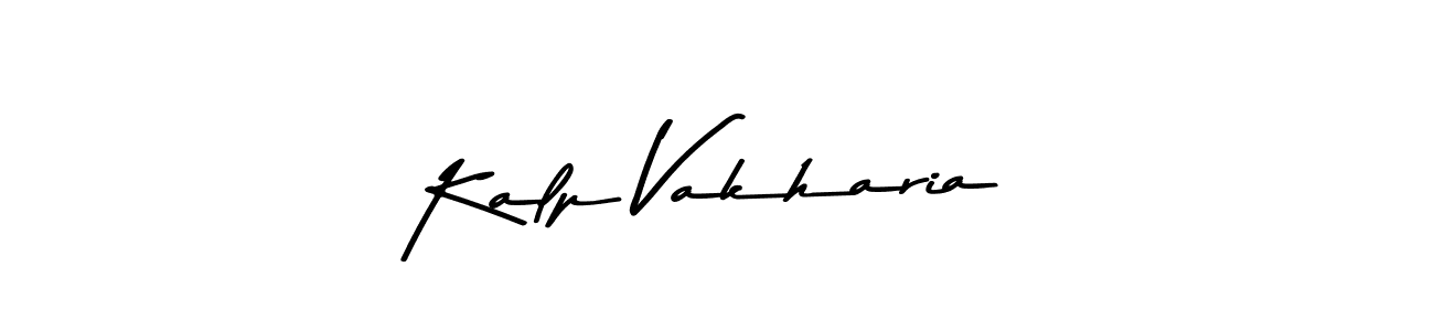 Design your own signature with our free online signature maker. With this signature software, you can create a handwritten (Asem Kandis PERSONAL USE) signature for name Kalp Vakharia. Kalp Vakharia signature style 9 images and pictures png