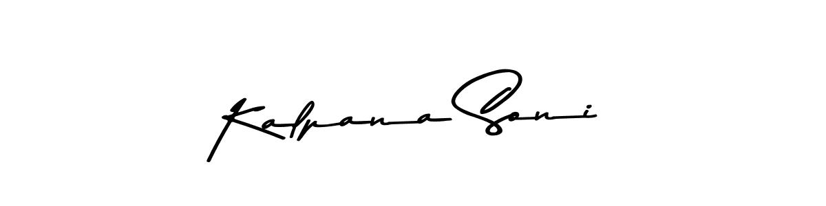 Make a beautiful signature design for name Kalpana Soni. With this signature (Asem Kandis PERSONAL USE) style, you can create a handwritten signature for free. Kalpana Soni signature style 9 images and pictures png