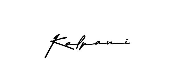 How to make Kalpani name signature. Use Asem Kandis PERSONAL USE style for creating short signs online. This is the latest handwritten sign. Kalpani signature style 9 images and pictures png