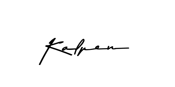 Create a beautiful signature design for name Kalpen. With this signature (Asem Kandis PERSONAL USE) fonts, you can make a handwritten signature for free. Kalpen signature style 9 images and pictures png