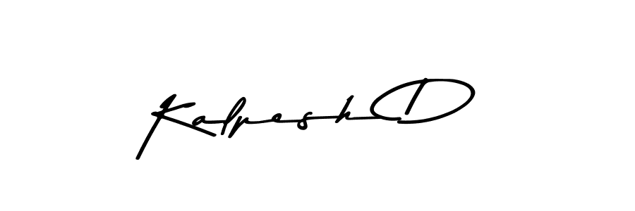 Make a beautiful signature design for name Kalpesh D. With this signature (Asem Kandis PERSONAL USE) style, you can create a handwritten signature for free. Kalpesh D signature style 9 images and pictures png