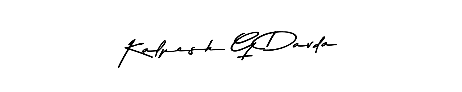 Make a short Kalpesh G Davda signature style. Manage your documents anywhere anytime using Asem Kandis PERSONAL USE. Create and add eSignatures, submit forms, share and send files easily. Kalpesh G Davda signature style 9 images and pictures png