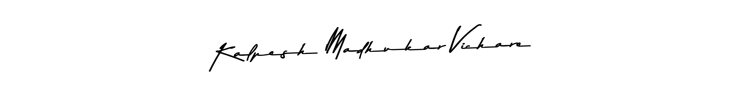 Also we have Kalpesh Madhukar Vichare name is the best signature style. Create professional handwritten signature collection using Asem Kandis PERSONAL USE autograph style. Kalpesh Madhukar Vichare signature style 9 images and pictures png