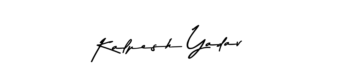 How to make Kalpesh Yadav name signature. Use Asem Kandis PERSONAL USE style for creating short signs online. This is the latest handwritten sign. Kalpesh Yadav signature style 9 images and pictures png