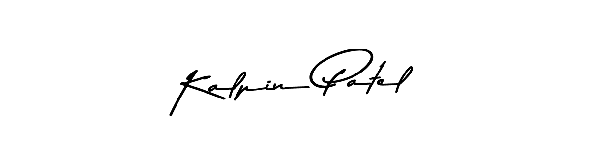 Use a signature maker to create a handwritten signature online. With this signature software, you can design (Asem Kandis PERSONAL USE) your own signature for name Kalpin Patel. Kalpin Patel signature style 9 images and pictures png