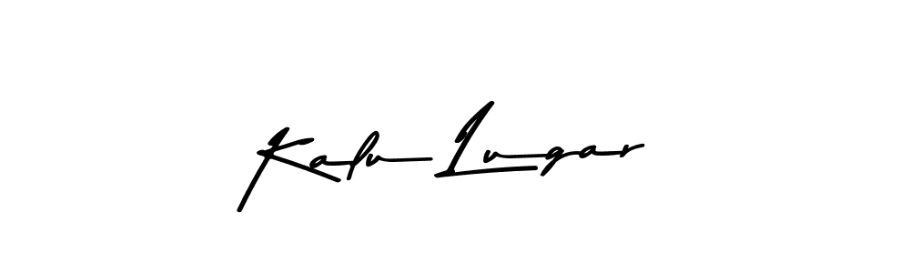 The best way (Asem Kandis PERSONAL USE) to make a short signature is to pick only two or three words in your name. The name Kalu Lugar include a total of six letters. For converting this name. Kalu Lugar signature style 9 images and pictures png