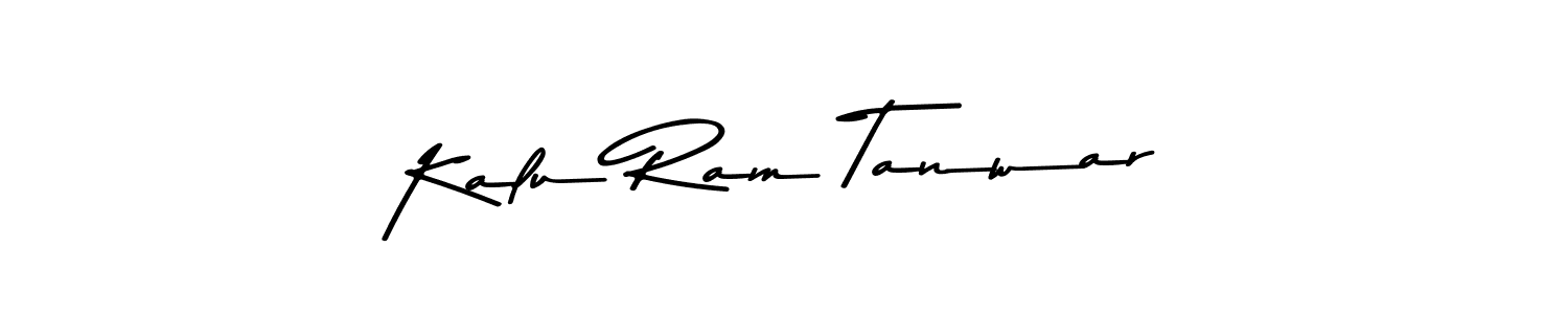 Design your own signature with our free online signature maker. With this signature software, you can create a handwritten (Asem Kandis PERSONAL USE) signature for name Kalu Ram Tanwar. Kalu Ram Tanwar signature style 9 images and pictures png