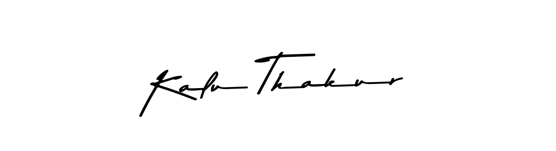 Make a beautiful signature design for name Kalu Thakur. With this signature (Asem Kandis PERSONAL USE) style, you can create a handwritten signature for free. Kalu Thakur signature style 9 images and pictures png