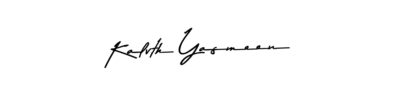 You can use this online signature creator to create a handwritten signature for the name Kalvth Yasmeen. This is the best online autograph maker. Kalvth Yasmeen signature style 9 images and pictures png
