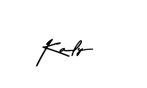 Design your own signature with our free online signature maker. With this signature software, you can create a handwritten (Asem Kandis PERSONAL USE) signature for name Kaly . Kaly  signature style 9 images and pictures png