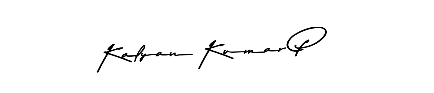 Create a beautiful signature design for name Kalyan Kumar P. With this signature (Asem Kandis PERSONAL USE) fonts, you can make a handwritten signature for free. Kalyan Kumar P signature style 9 images and pictures png