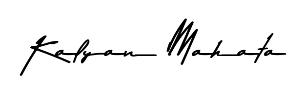You can use this online signature creator to create a handwritten signature for the name Kalyan Mahata. This is the best online autograph maker. Kalyan Mahata signature style 9 images and pictures png