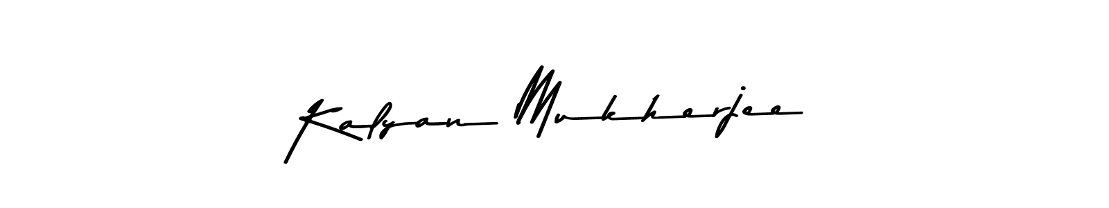 How to make Kalyan Mukherjee name signature. Use Asem Kandis PERSONAL USE style for creating short signs online. This is the latest handwritten sign. Kalyan Mukherjee signature style 9 images and pictures png