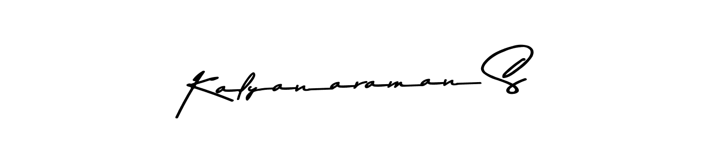 The best way (Asem Kandis PERSONAL USE) to make a short signature is to pick only two or three words in your name. The name Kalyanaraman S include a total of six letters. For converting this name. Kalyanaraman S signature style 9 images and pictures png