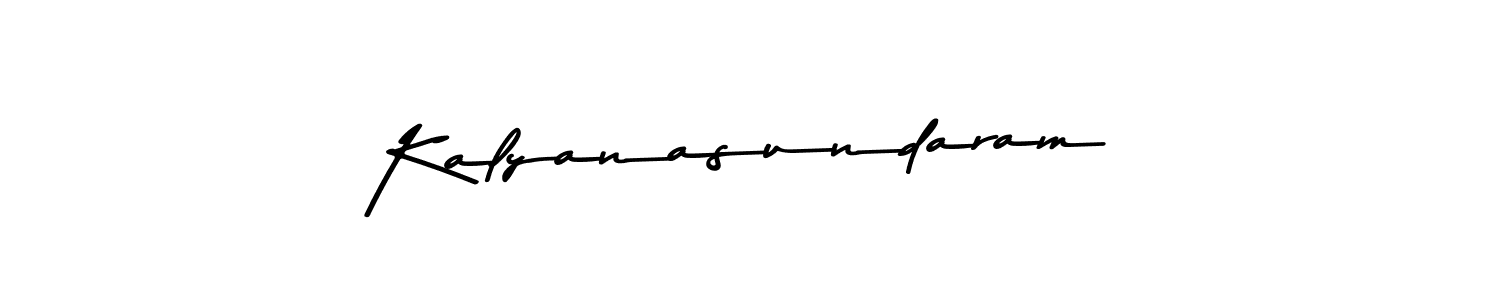 Make a beautiful signature design for name Kalyanasundaram. With this signature (Asem Kandis PERSONAL USE) style, you can create a handwritten signature for free. Kalyanasundaram signature style 9 images and pictures png