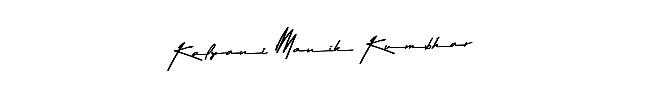 The best way (Asem Kandis PERSONAL USE) to make a short signature is to pick only two or three words in your name. The name Kalyani Manik Kumbhar include a total of six letters. For converting this name. Kalyani Manik Kumbhar signature style 9 images and pictures png