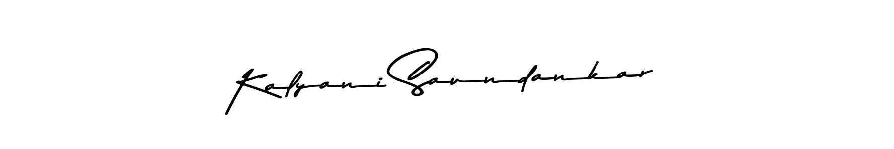 Design your own signature with our free online signature maker. With this signature software, you can create a handwritten (Asem Kandis PERSONAL USE) signature for name Kalyani Saundankar. Kalyani Saundankar signature style 9 images and pictures png