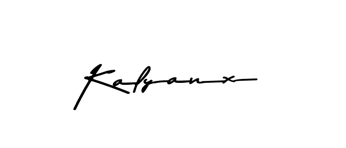 How to make Kalyanx name signature. Use Asem Kandis PERSONAL USE style for creating short signs online. This is the latest handwritten sign. Kalyanx signature style 9 images and pictures png