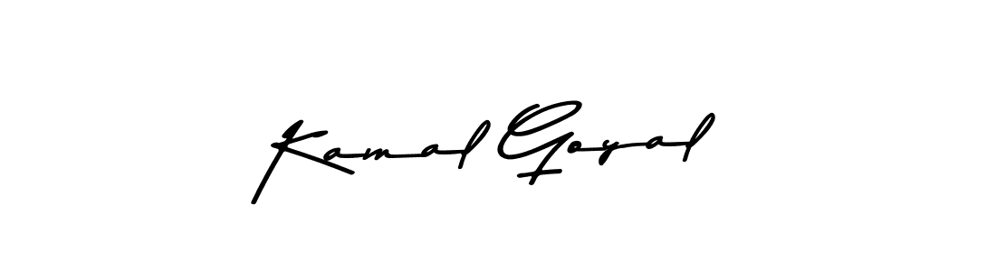 Design your own signature with our free online signature maker. With this signature software, you can create a handwritten (Asem Kandis PERSONAL USE) signature for name Kamal Goyal. Kamal Goyal signature style 9 images and pictures png