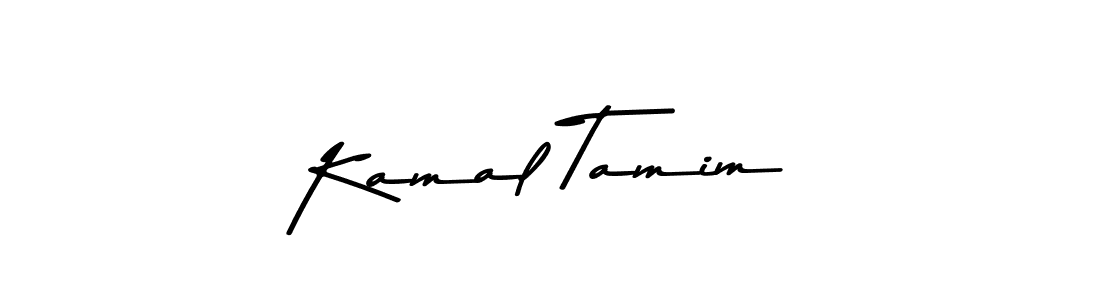 How to make Kamal Tamim name signature. Use Asem Kandis PERSONAL USE style for creating short signs online. This is the latest handwritten sign. Kamal Tamim signature style 9 images and pictures png